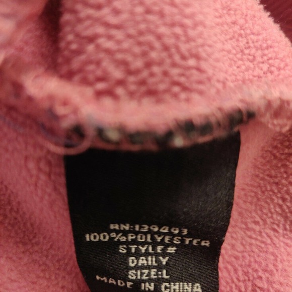 Neff Women's Pullover Hoodie Sweatshirt Quarter Zip Color Block Zip Pockets - Picture 4 of 6